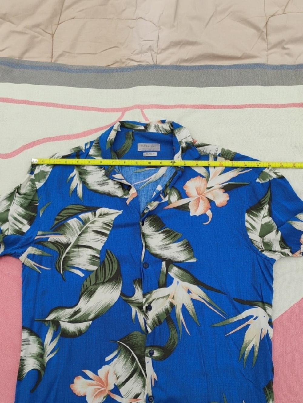 Zara Man Floral Shirt Medium Or Small - Picture 6 of 12
